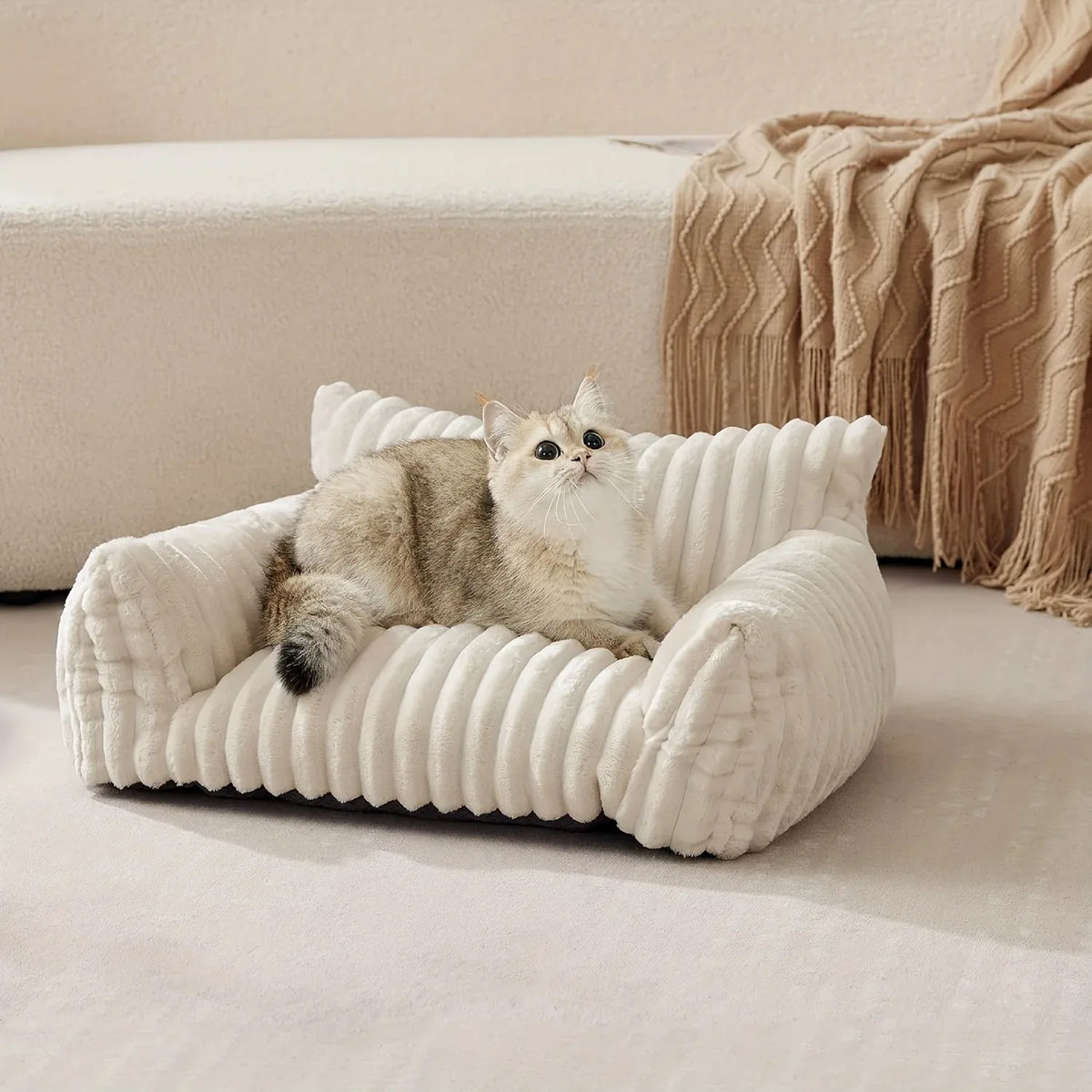 Canapé Peluche pour Sommeil Profond